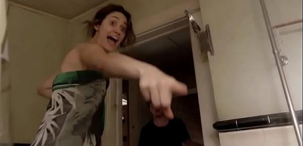  Emmy Rossum Nude Topless in Bathroom - Shameless S08E08